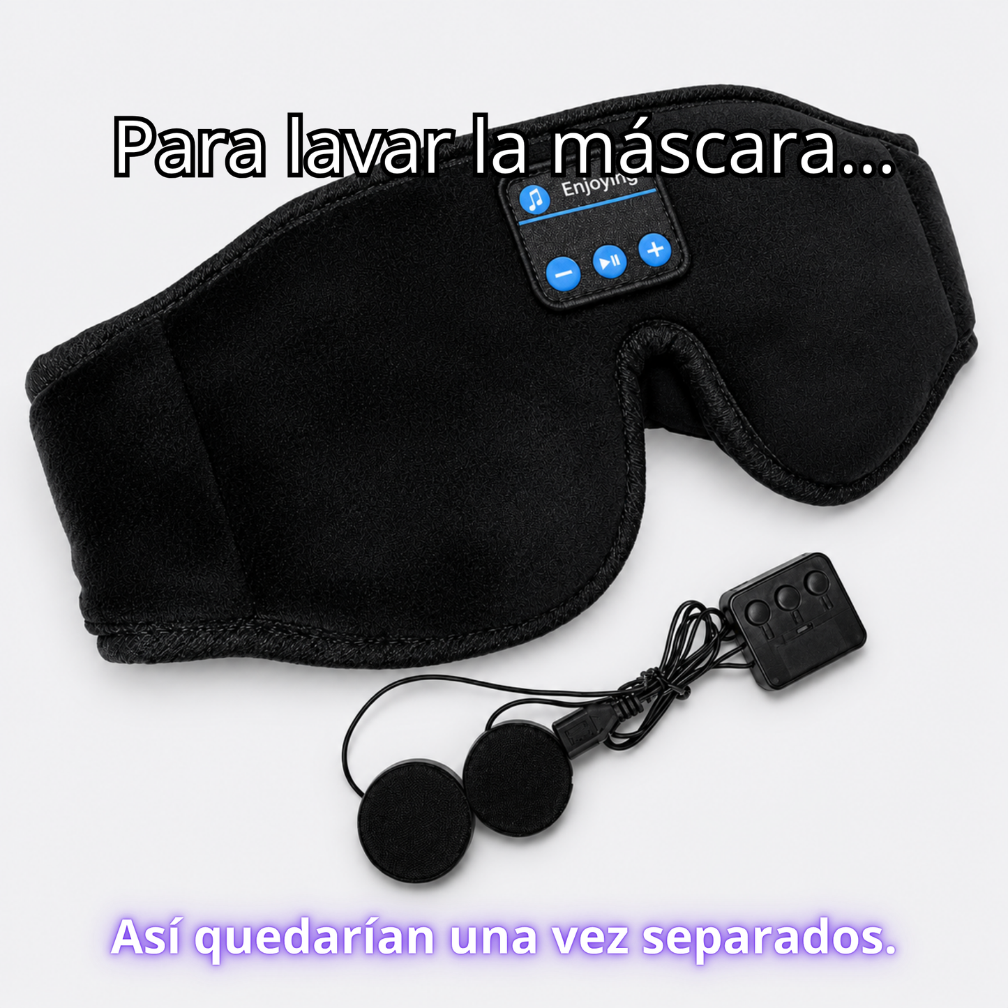 Máscara para dormir bluetooth