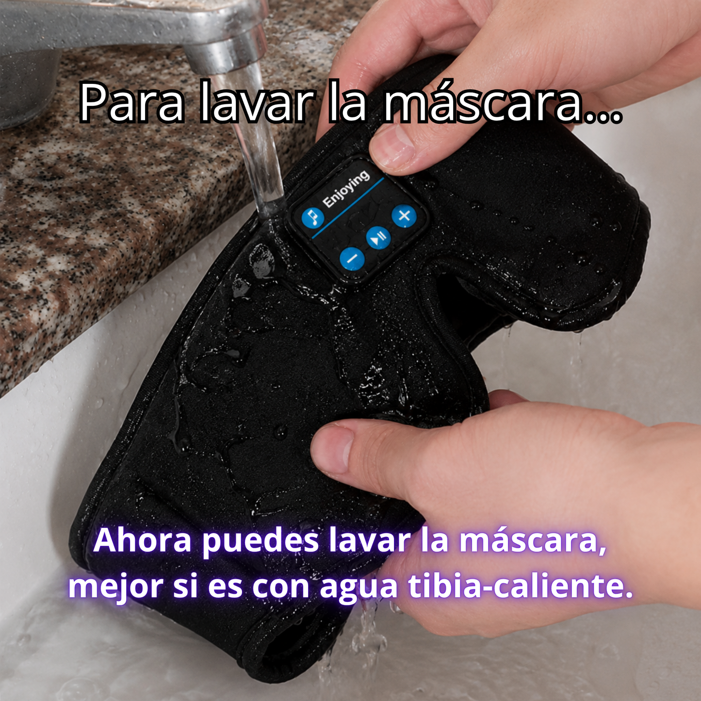 Máscara para dormir bluetooth